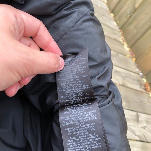 Mackage Jacket Black Fitted Down Fur Hooded Coat Medium - Picture 9 of 16